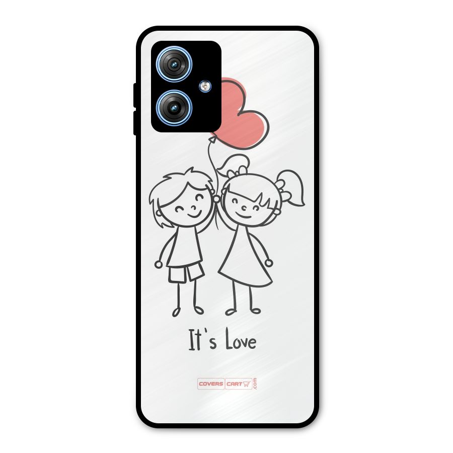 Its Love Metal Back Case for Moto G54