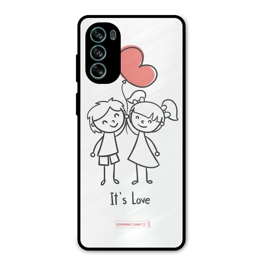 Its Love Metal Back Case for Moto G62