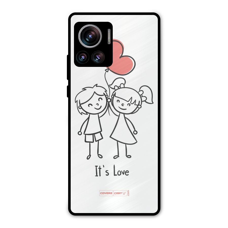 Its Love Metal Back Case for Motorola Edge 30 Ultra