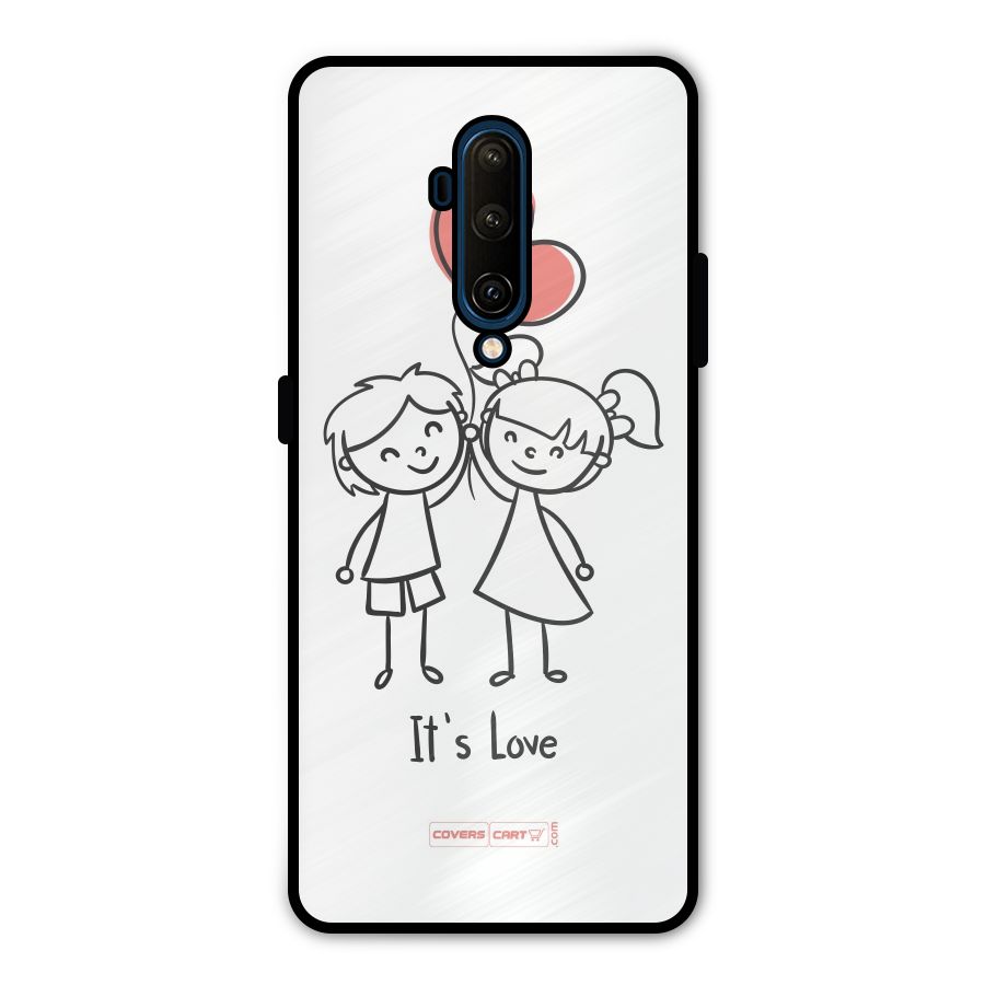 Its Love Metal Back Case for OnePlus 7T Pro