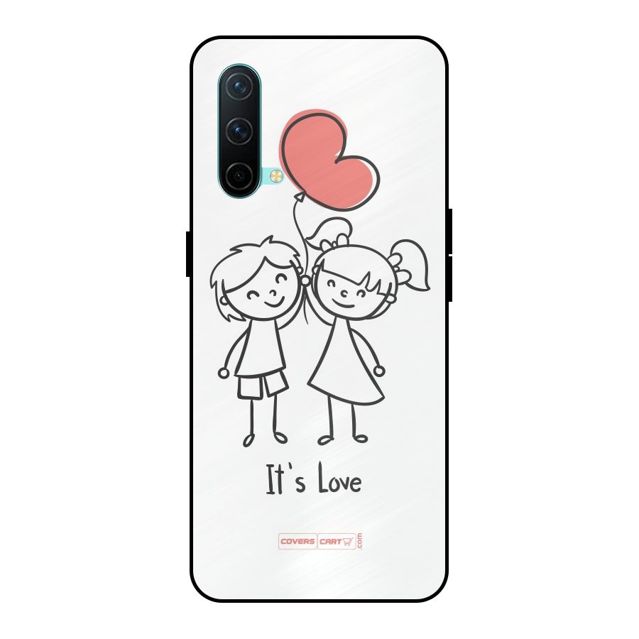 Its Love Metal Back Case for OnePlus Nord CE 5G