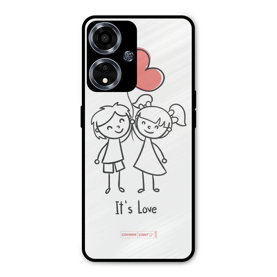 Its Love Metal Back Case for Oppo A59