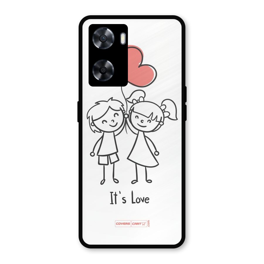 Its Love Metal Back Case for Oppo A77s