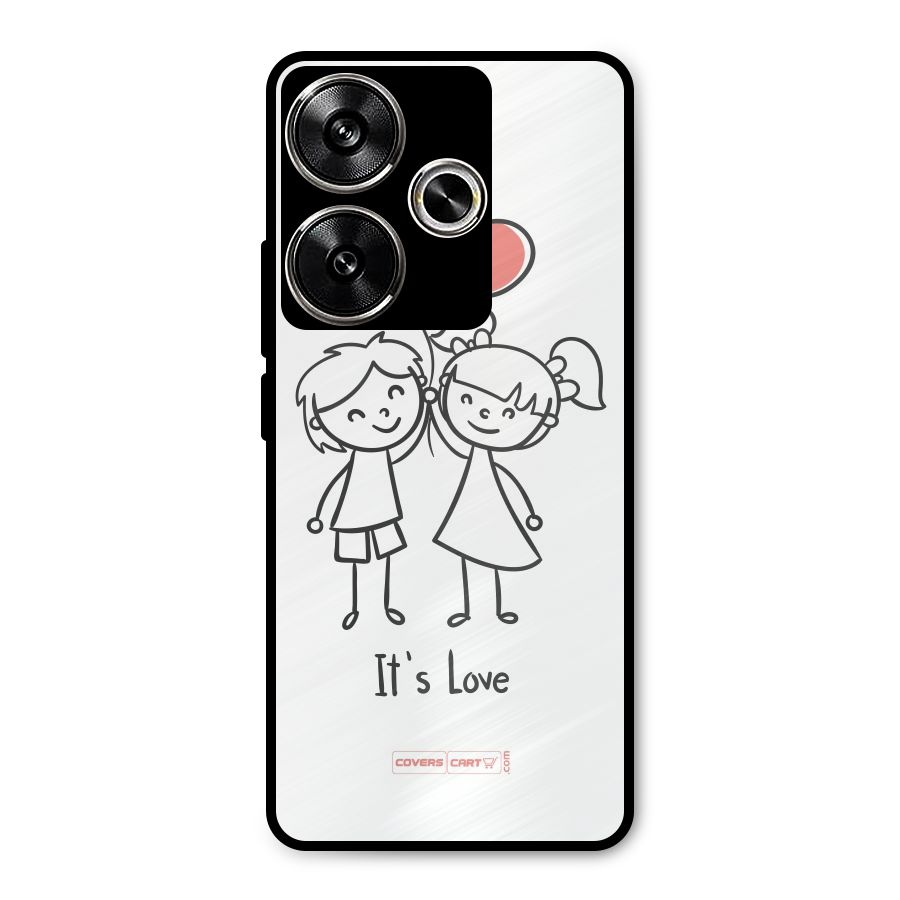 Its Love Metal Back Case for Poco F6