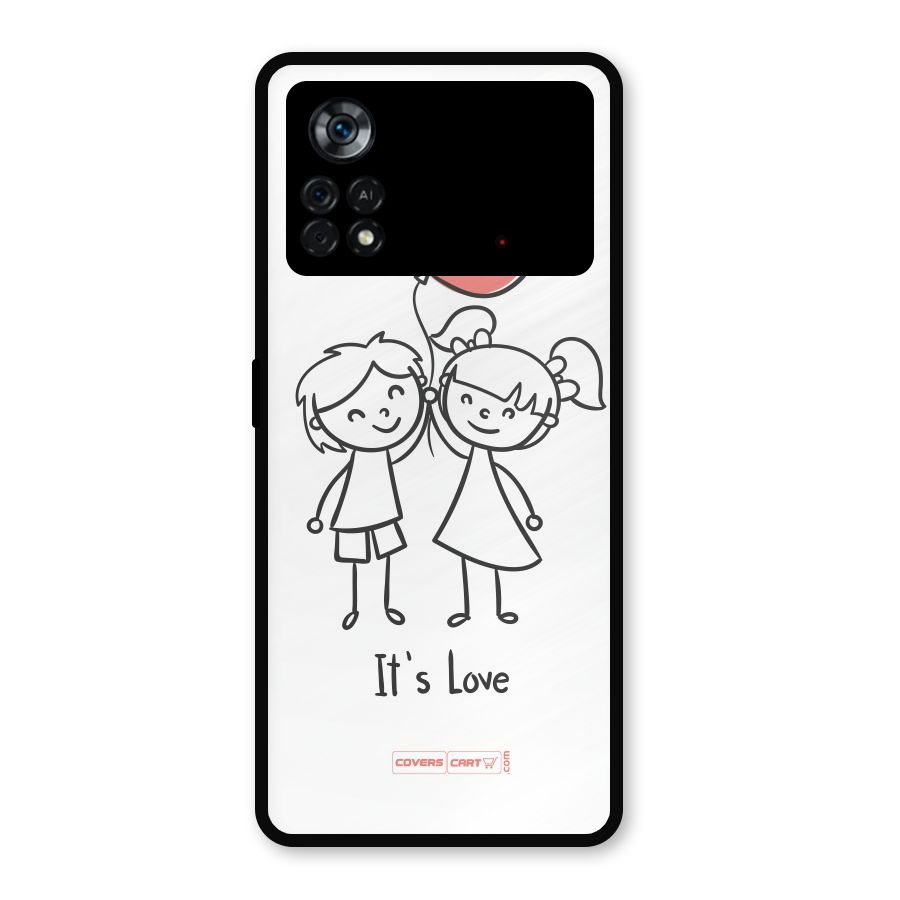 Its Love Metal Back Case for Poco X4 Pro 5G
