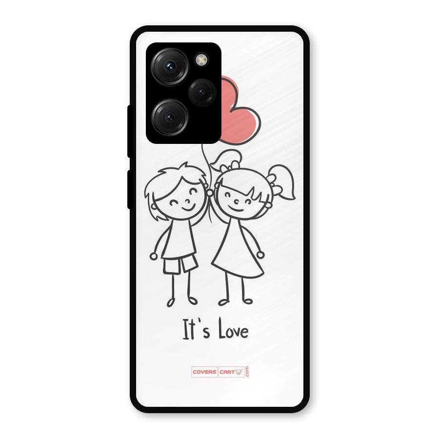 Its Love Metal Back Case for Poco X5 Pro