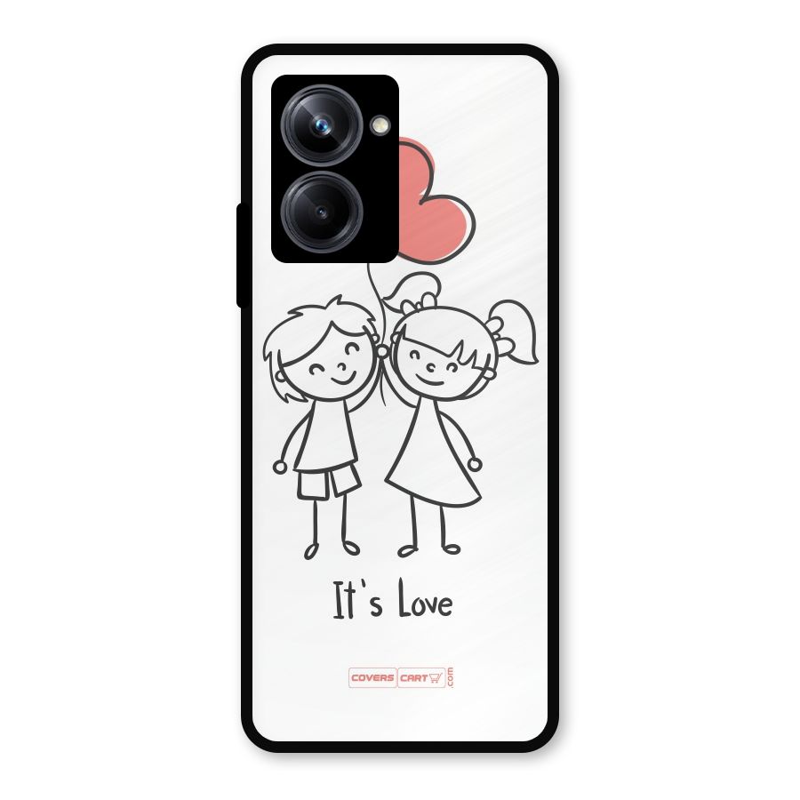 Its Love Metal Back Case for Realme 10 Pro
