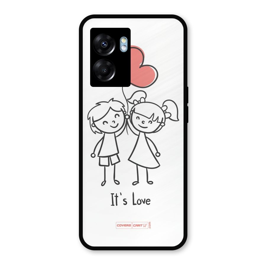Its Love Metal Back Case for Realme Narzo 50 5G