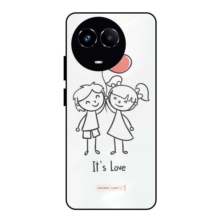 Its Love Metal Back Case for Realme Narzo 60X