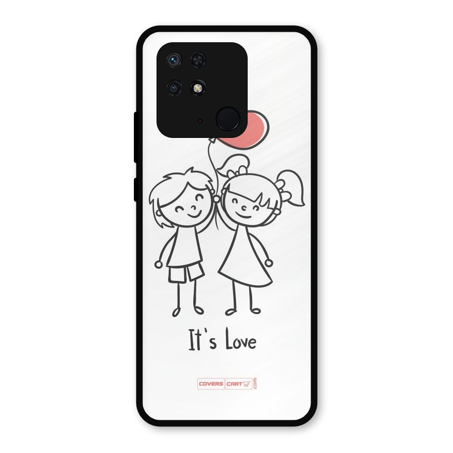 Its Love Metal Back Case for Redmi 10 Power