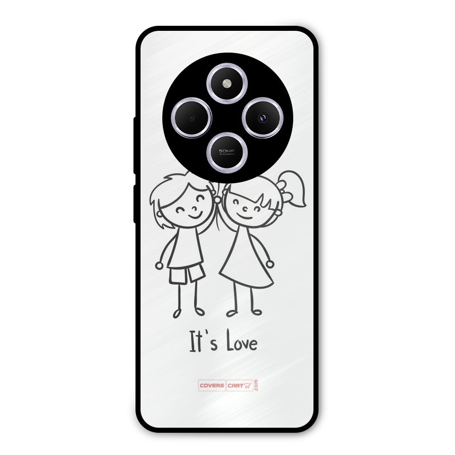 Its Love Metal Back Case for Redmi 14C