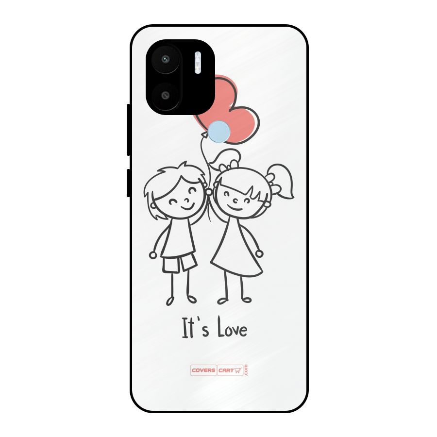 Its Love Metal Back Case for Redmi A2+