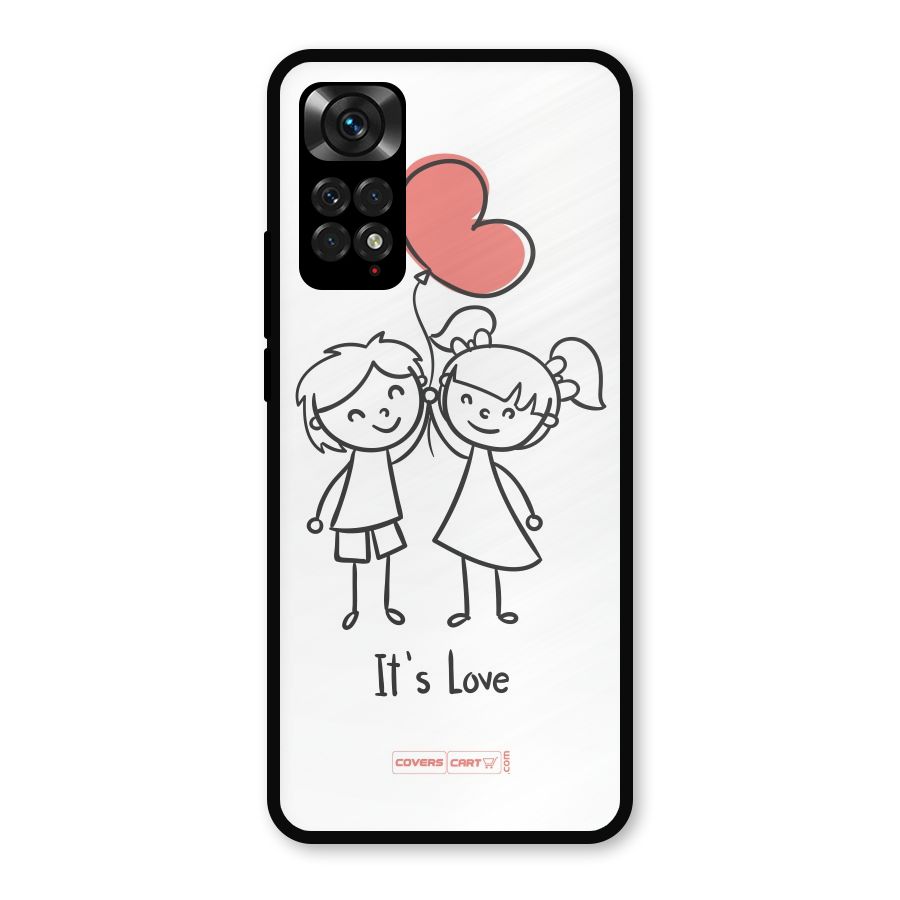 Its Love Metal Back Case for Redmi Note 11s