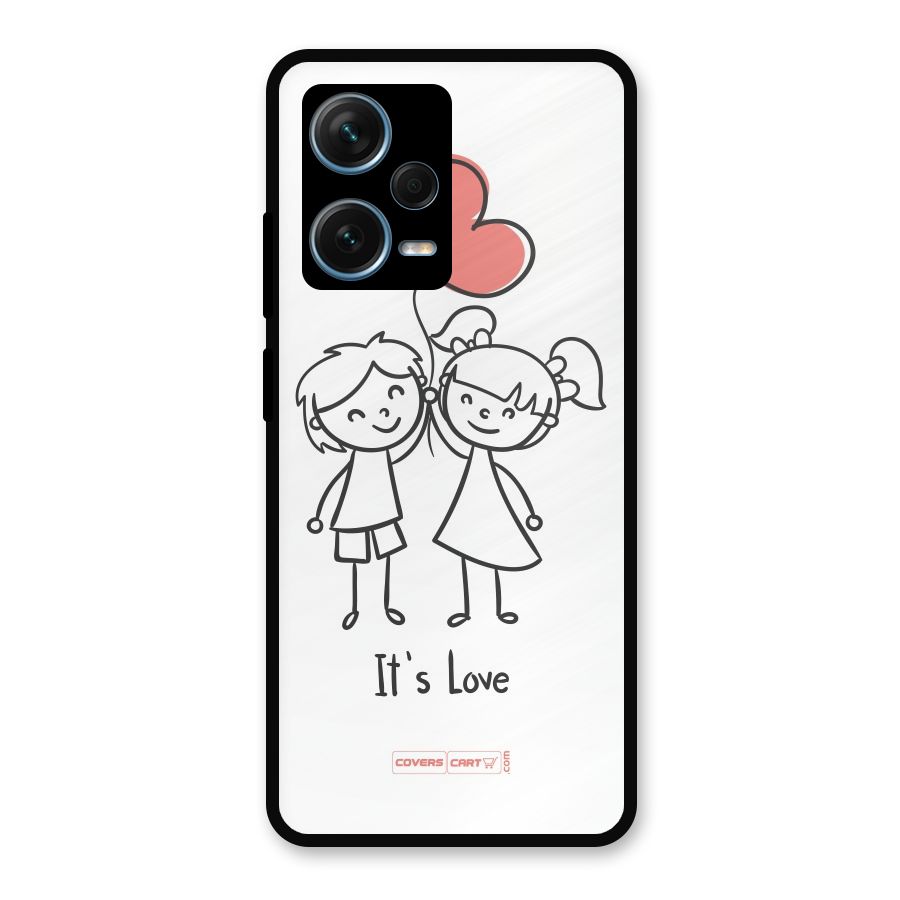 Its Love Metal Back Case for Redmi Note 12 Pro Plus 5G