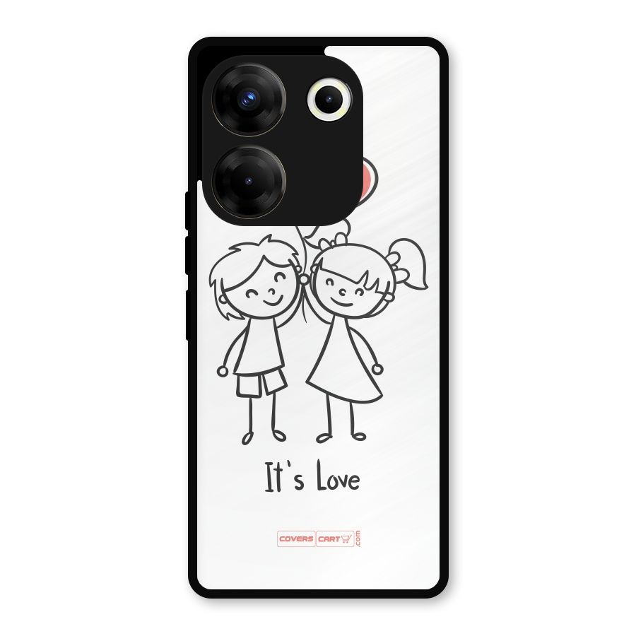 Its Love Metal Back Case for Tecno Camon 20
