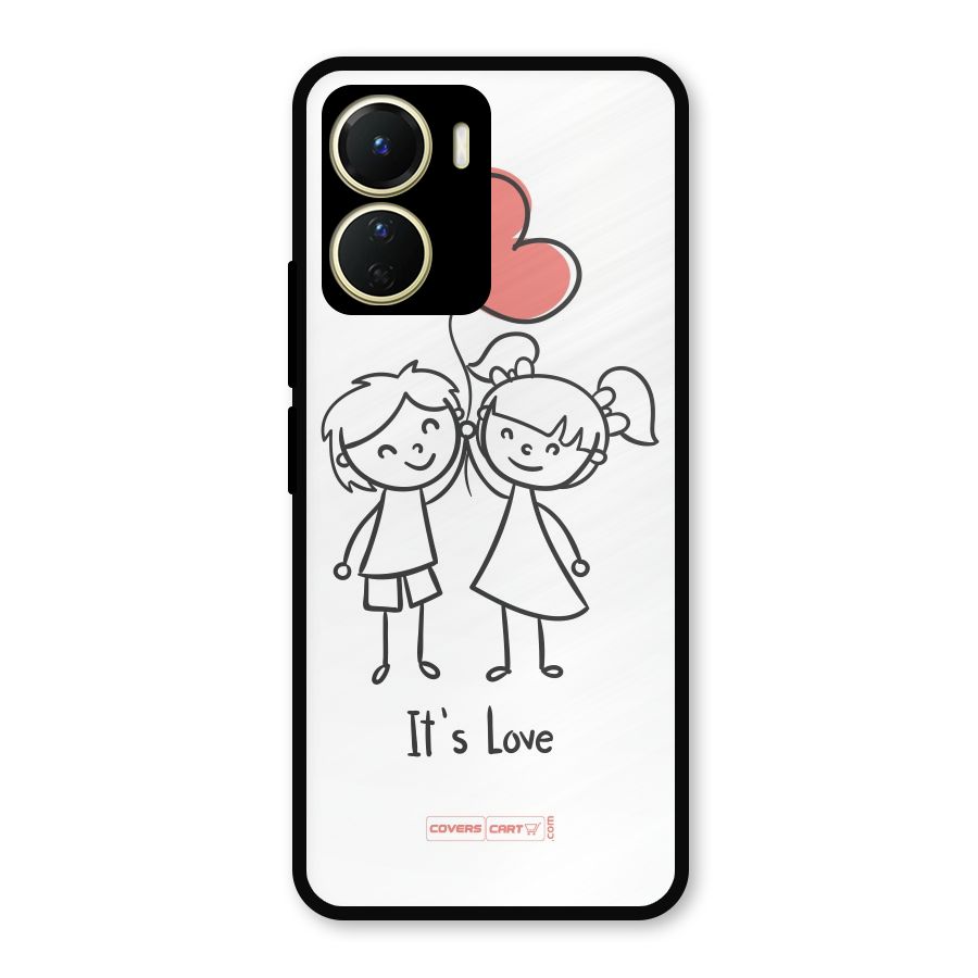 Its Love Metal Back Case for Vivo T2x