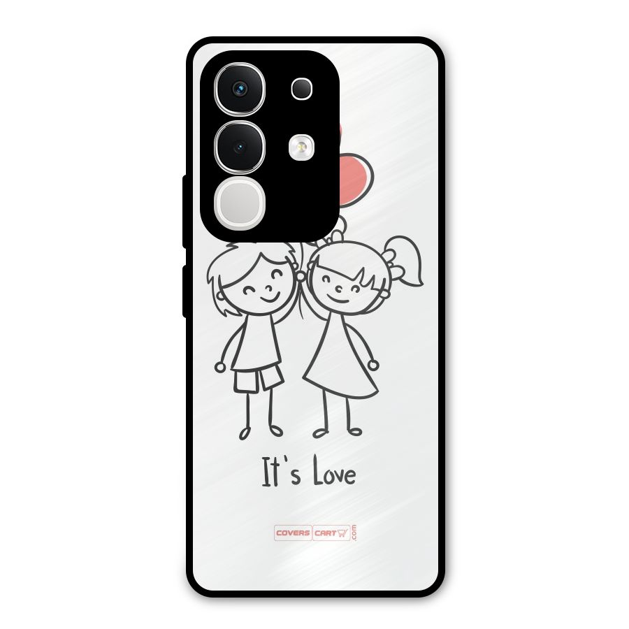Its Love Metal Back Case for Vivo T4x