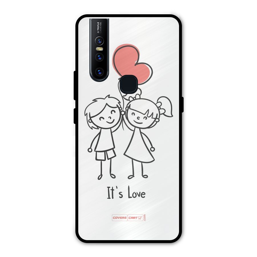 Its Love Metal Back Case for Vivo V15