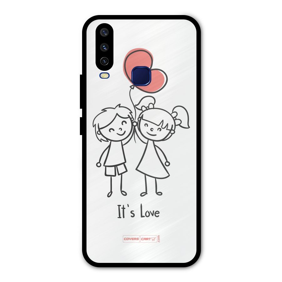 Its Love Metal Back Case for Vivo V17