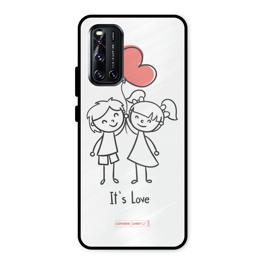 Its Love Metal Back Case for Vivo V19