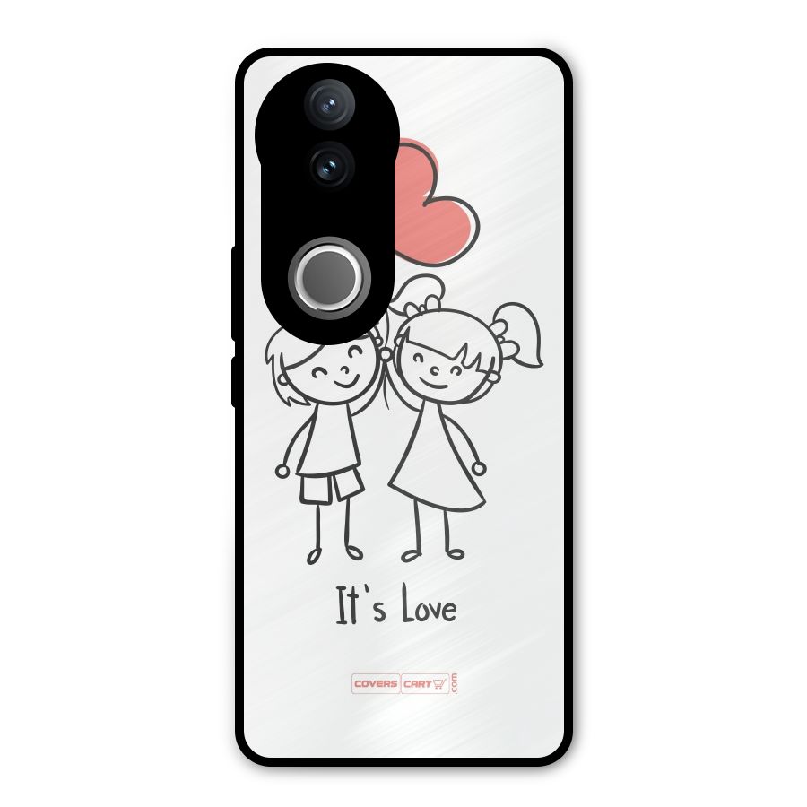 Its Love Metal Back Case for Vivo V50