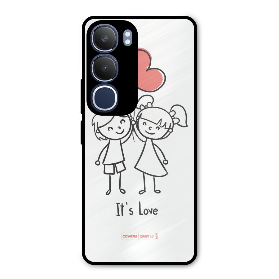 Its Love Metal Back Case for Vivo Y29