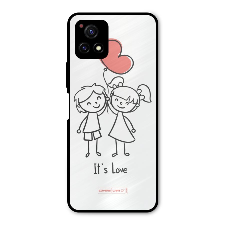 Its Love Metal Back Case for Vivo Y72 5G