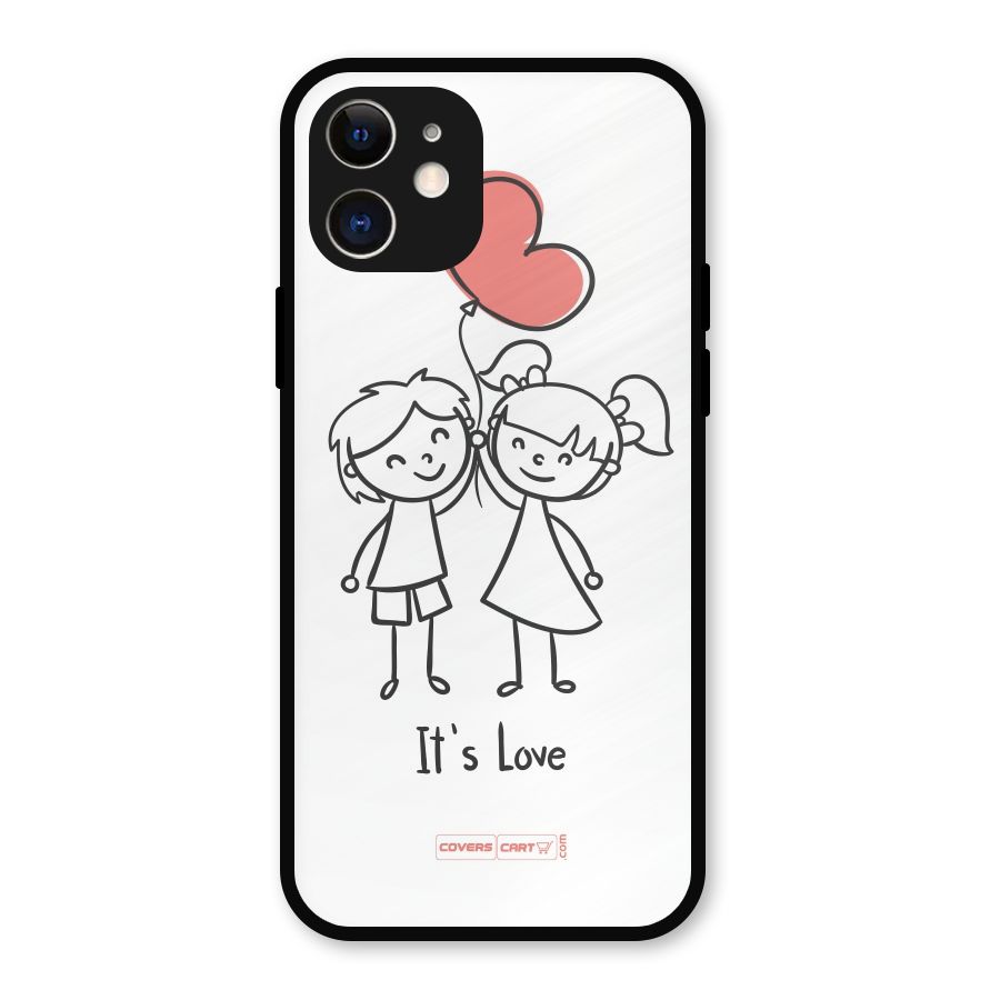 Its Love Metal Back Case for iPhone 12