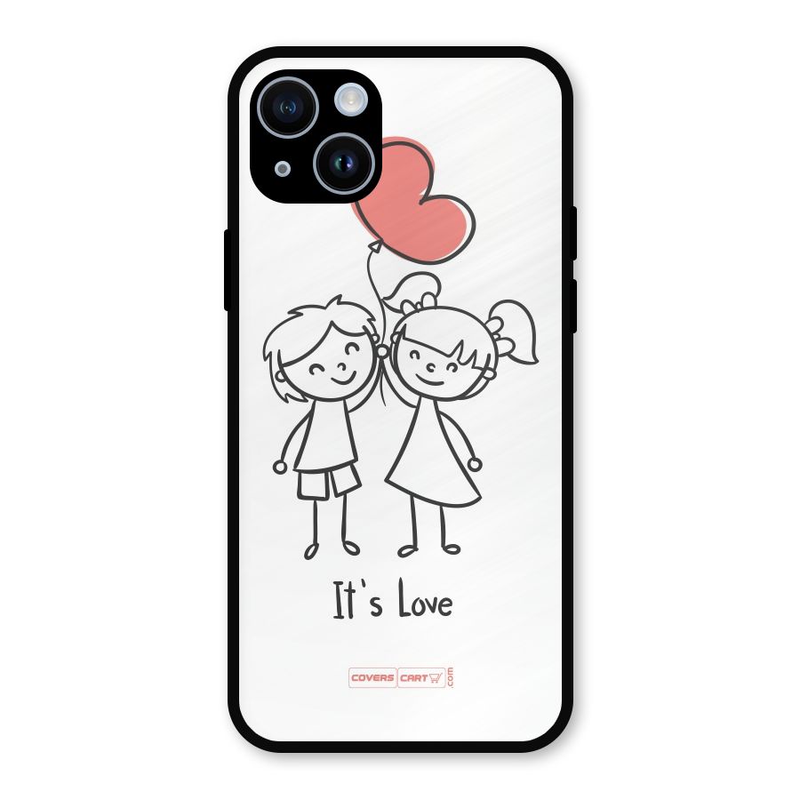 Its Love Metal Back Case for iPhone 14