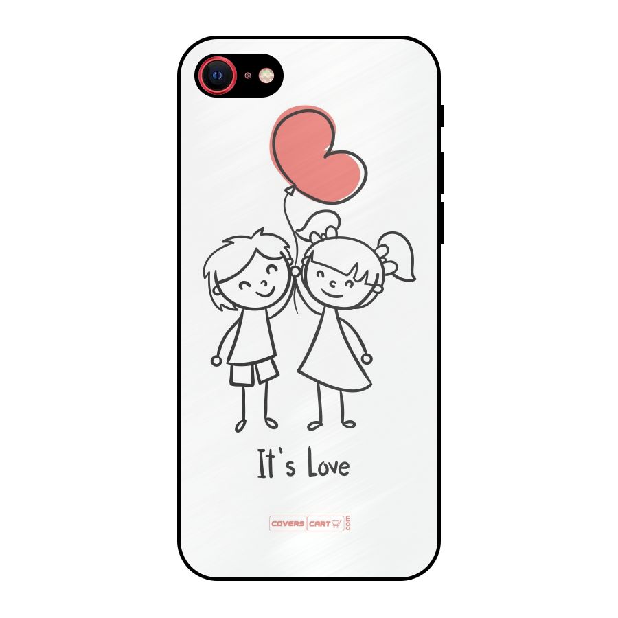 Its Love Metal Back Case for iPhone SE 2022
