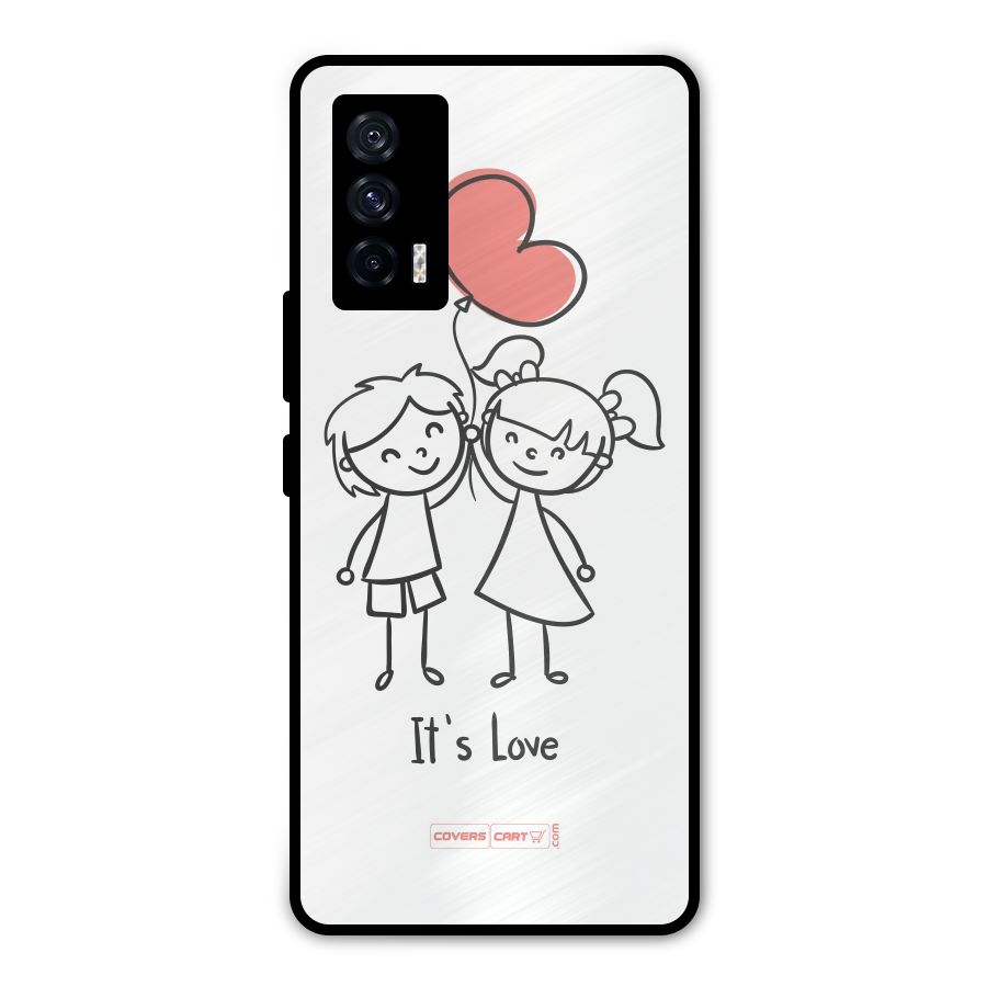 Its Love Metal Back Case for iQOO 7 5G