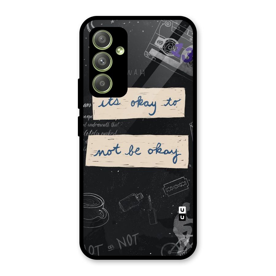 Its Okay Glass Back Case for Galaxy A54