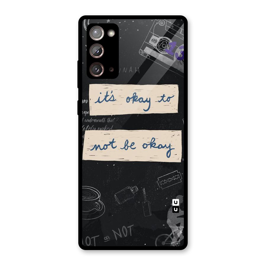 Its Okay Glass Back Case for Galaxy Note 20