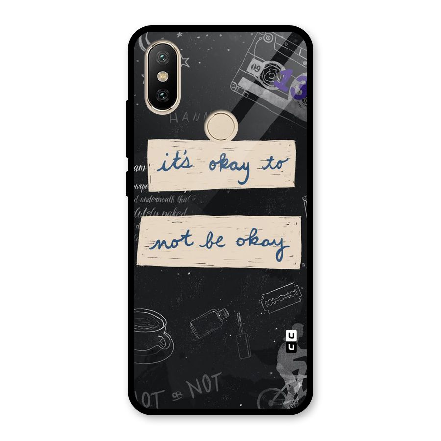 Its Okay Glass Back Case for Redmi A2