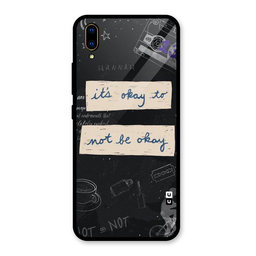 Its Okay Glass Back Case for Vivo V11 Pro