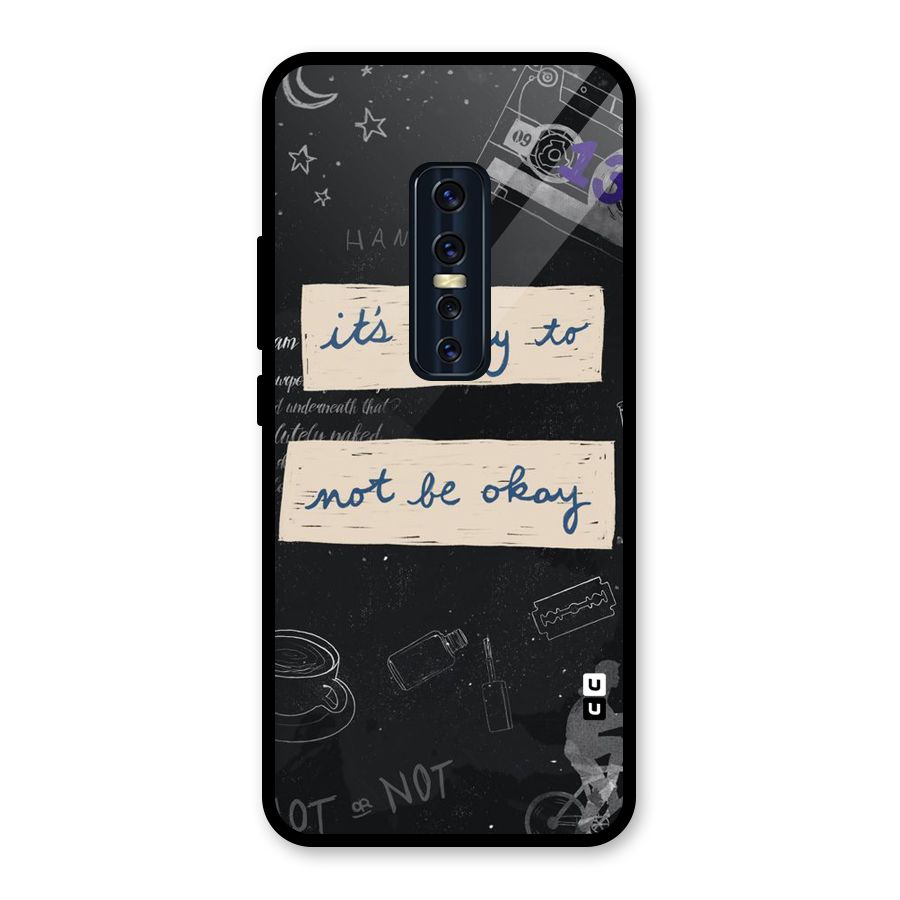 Its Okay Glass Back Case for Vivo V17 Pro
