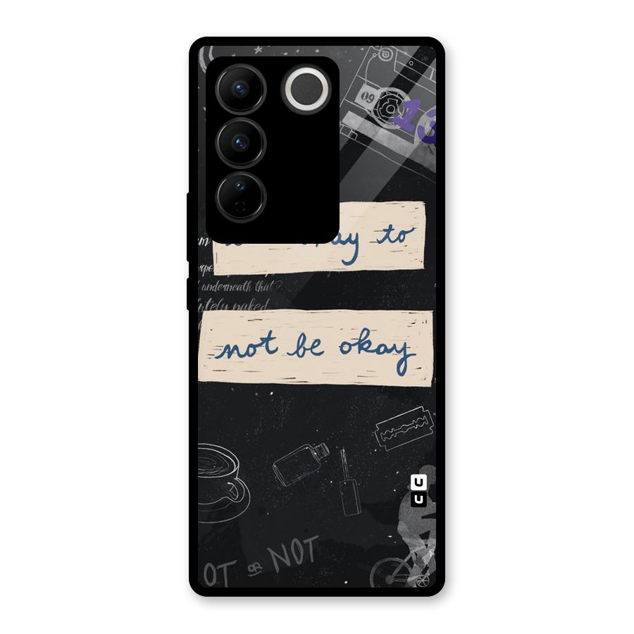 Its Okay Glass Back Case for Vivo V27 Pro