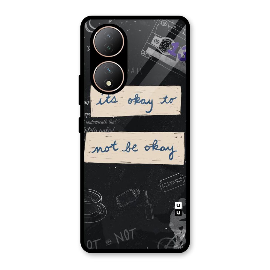 Its Okay Glass Back Case for Vivo Y100A