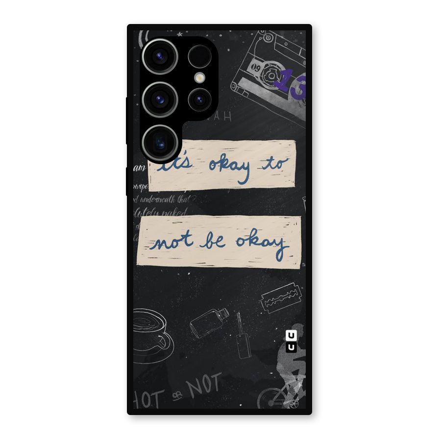 Its Okay Metal Back Case for Galaxy S23 Ultra