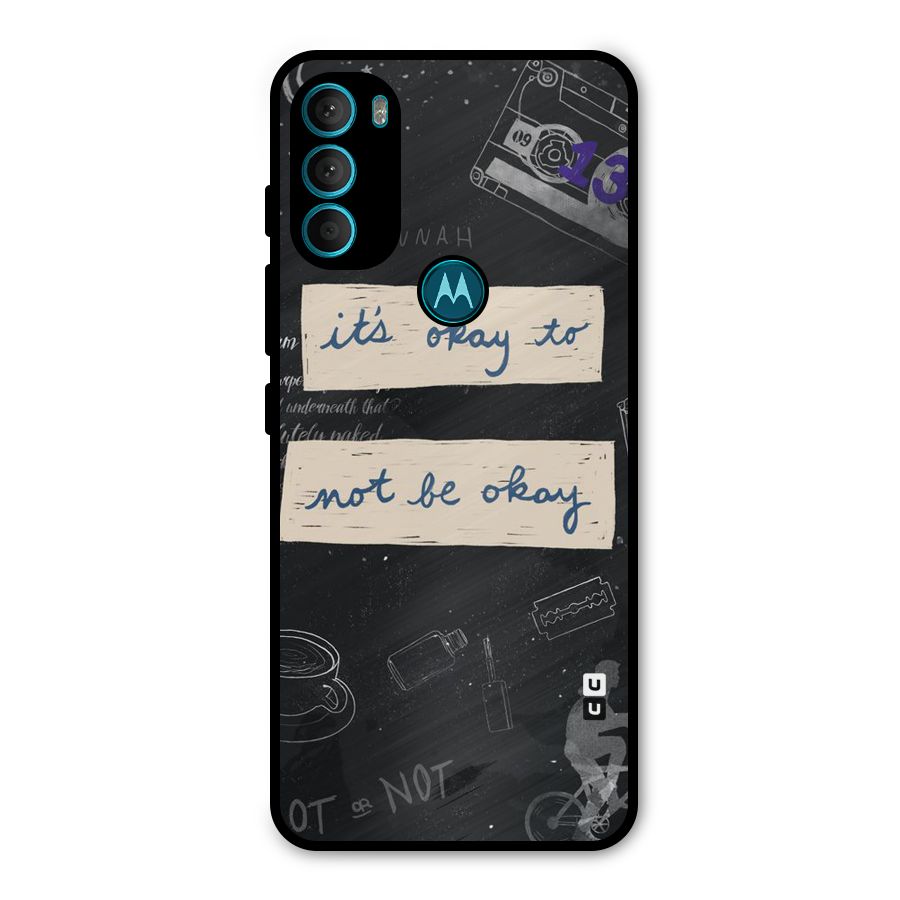 Its Okay Metal Back Case for Moto G71 5G
