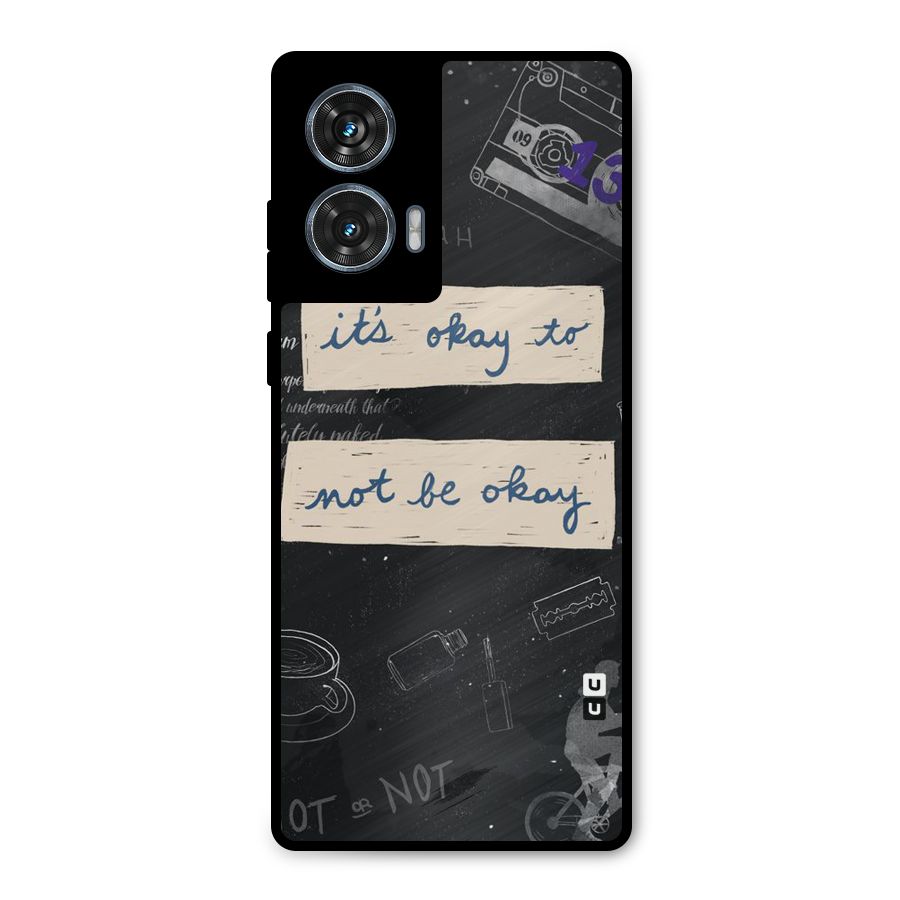 Its Okay Metal Back Case for Motorola Edge 50 Fusion