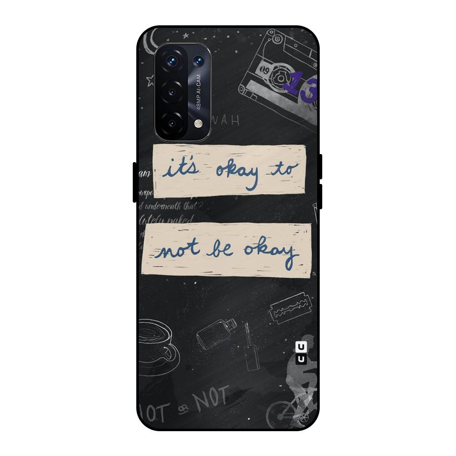 Its Okay Metal Back Case for Oppo A74 5G
