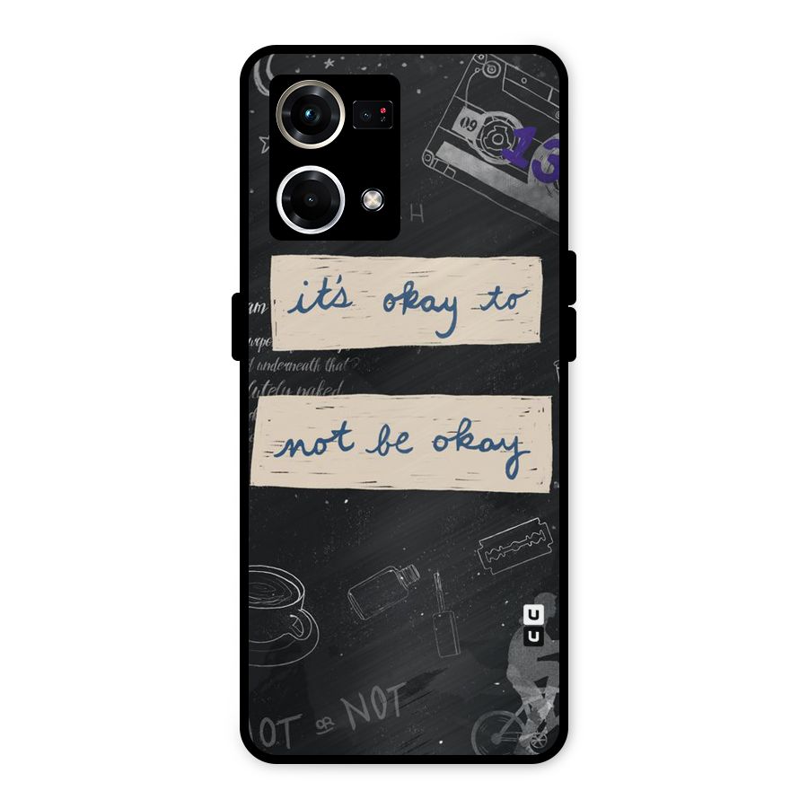 Its Okay Metal Back Case for Oppo F21 Pro 4G
