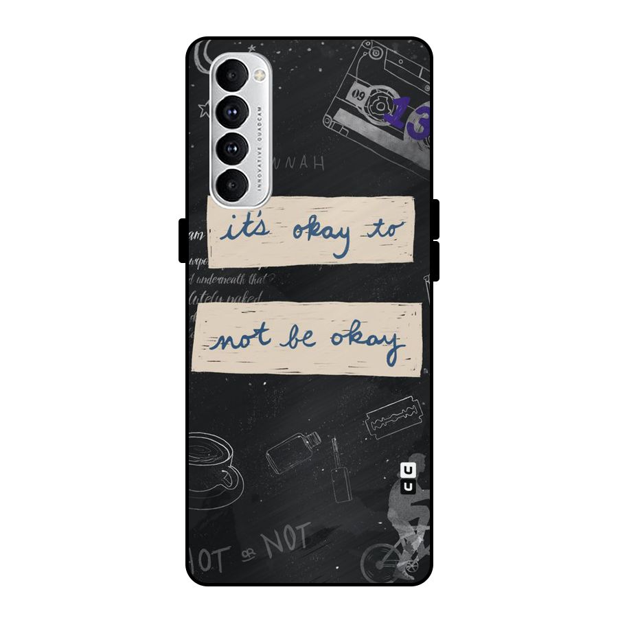 Its Okay Metal Back Case for Oppo Reno4 Pro