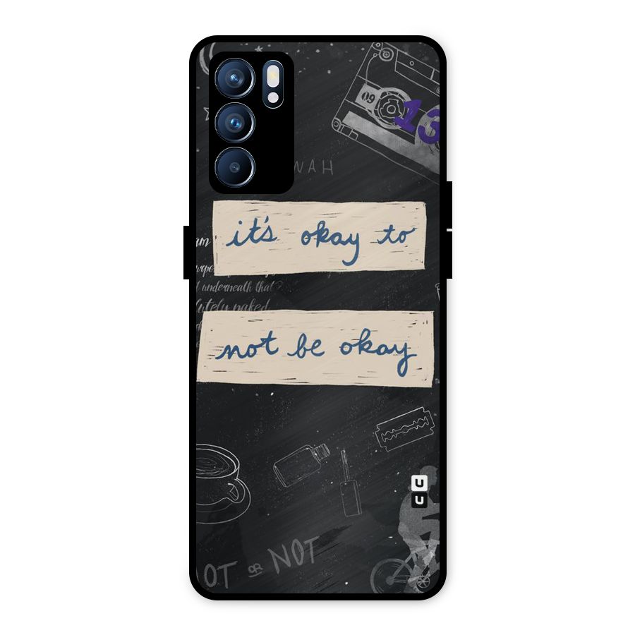 Its Okay Metal Back Case for Oppo Reno6 5G