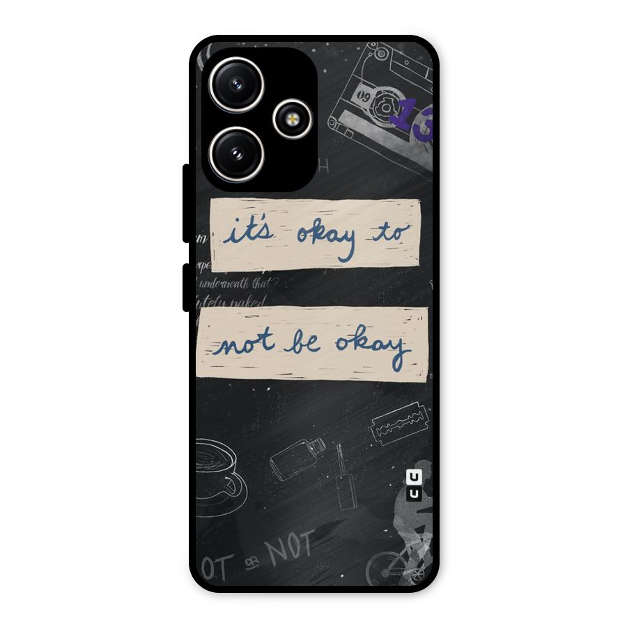 Its Okay Metal Back Case for Poco M6 Pro