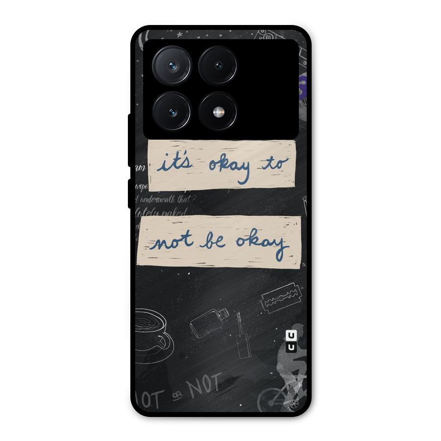 Its Okay Metal Back Case for Poco X6 Pro