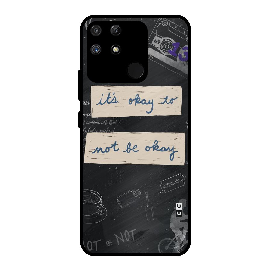 Its Okay Metal Back Case for Realme Narzo 50A