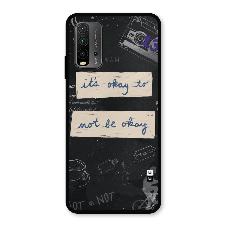 Its Okay Metal Back Case for Redmi 9 Power