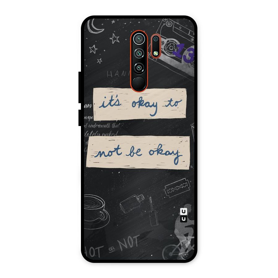 Its Okay Metal Back Case for Redmi 9 Prime